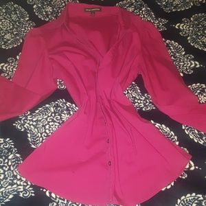 Burgundy button down from Express